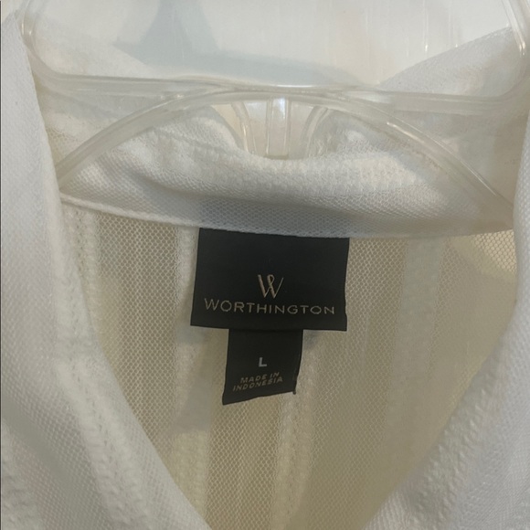Worthington Sheer Blouse - Picture 6 of 8